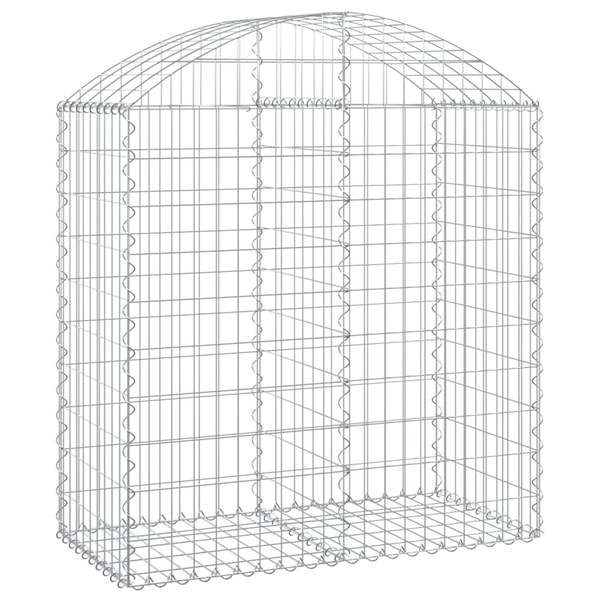 íves horganyzott vas gabion kosár 100x50x100/120 cm