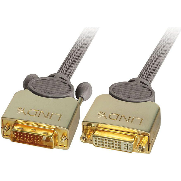 Lindy 37150 DVI kabel 2 m DVI-D Grijs