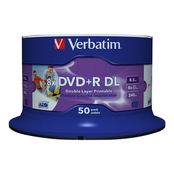 Verbatim 43703 DVD vergine 8,5 GB DVD-R 50 pz