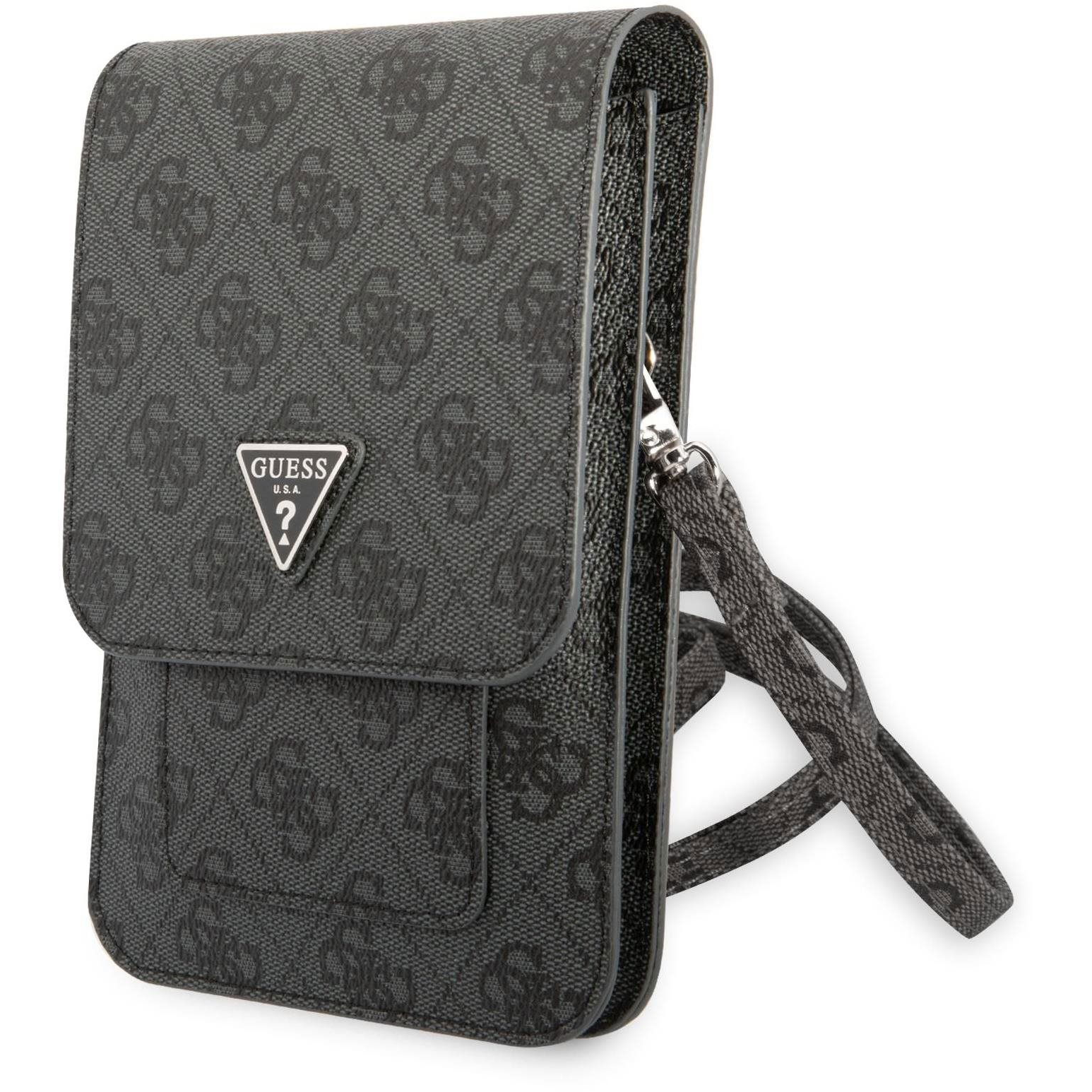 Guess PU 4G Triangle Logo Phone Bag Black tok (GUWBP4TMGR)