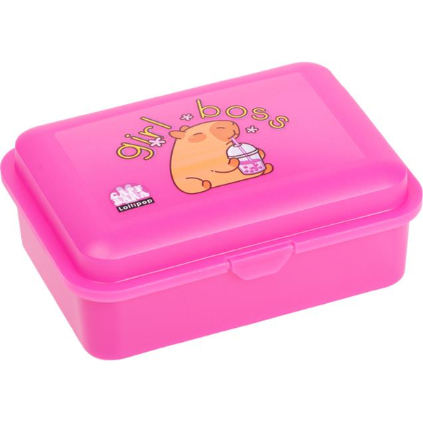 Uzsonnás doboz, LIZZYSULI, Lollipop Capybara, rózsaszín