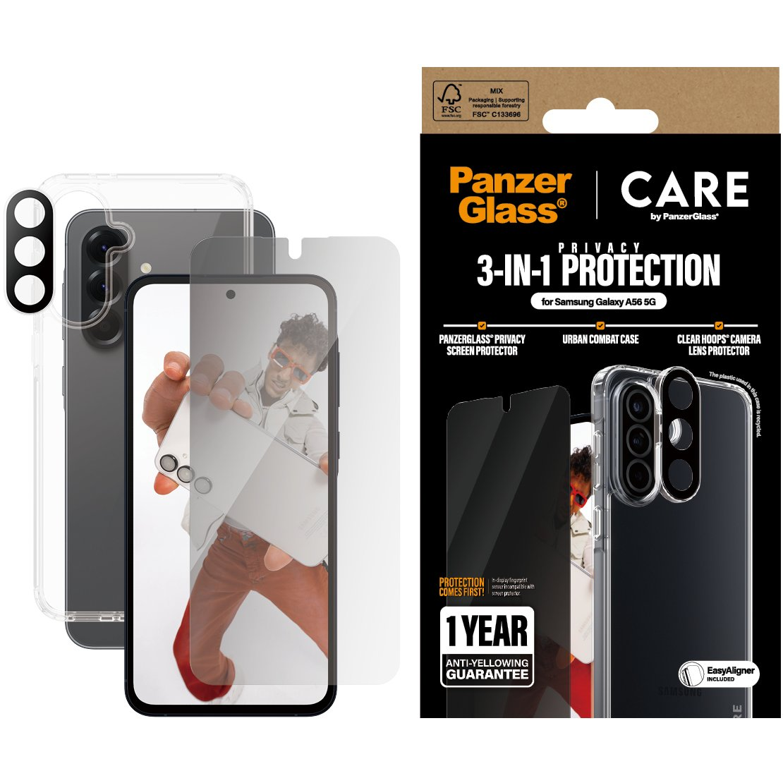 PanzerGlass CRRCHPUG38380 képernyő- vagy hátlapvédő mobiltelefonhoz Átlátszó képernyővédő Samsung 1 db (CRRCHPUG38380)