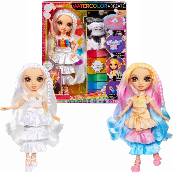 Rainbow High Watercolor & Create Fashion Doll Brown Eyes