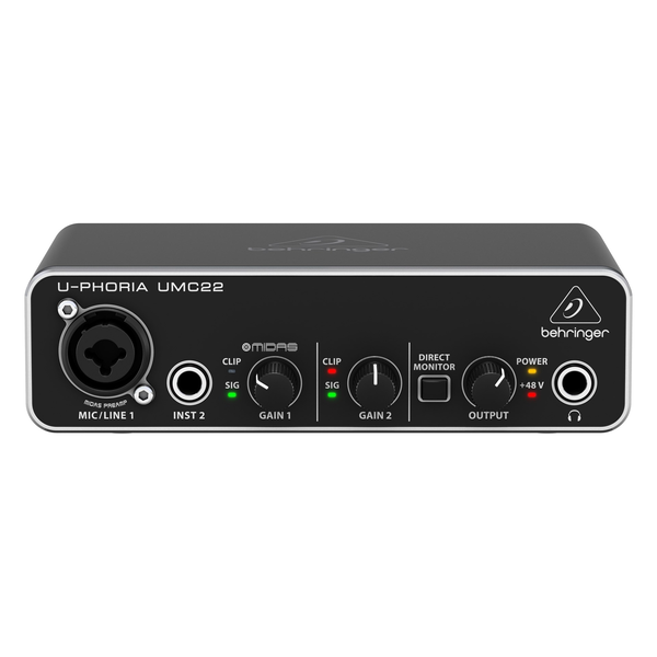 Behringer UMC22 U-Phoria USB Audio Interfész