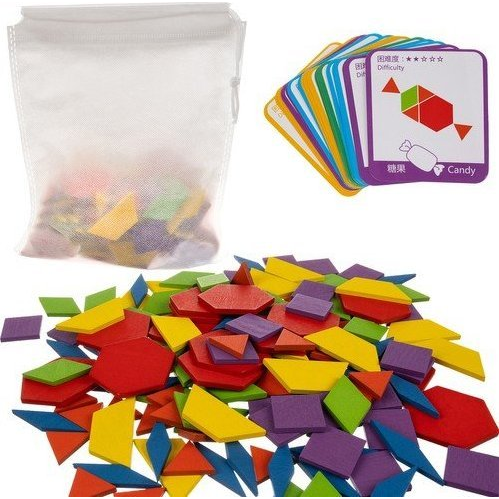Kruzzel 17253 Wooden mosaic 155 pieces