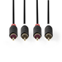 2xRCA konektor - konektor 3m audio kabel CABW24200 Nedis