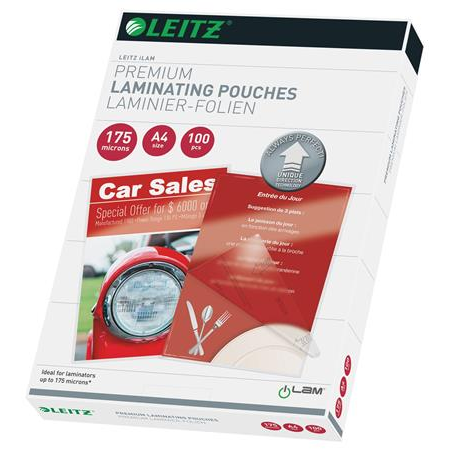 Leitz iLAM UDT plastlomme 100 stk