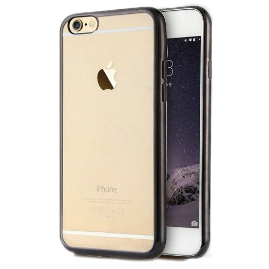 Samsung Galaxy A8 Plus (2018) SM-A730F, TPU силиконов калъф, Jelly Electro, прозрачен/черен (42970)