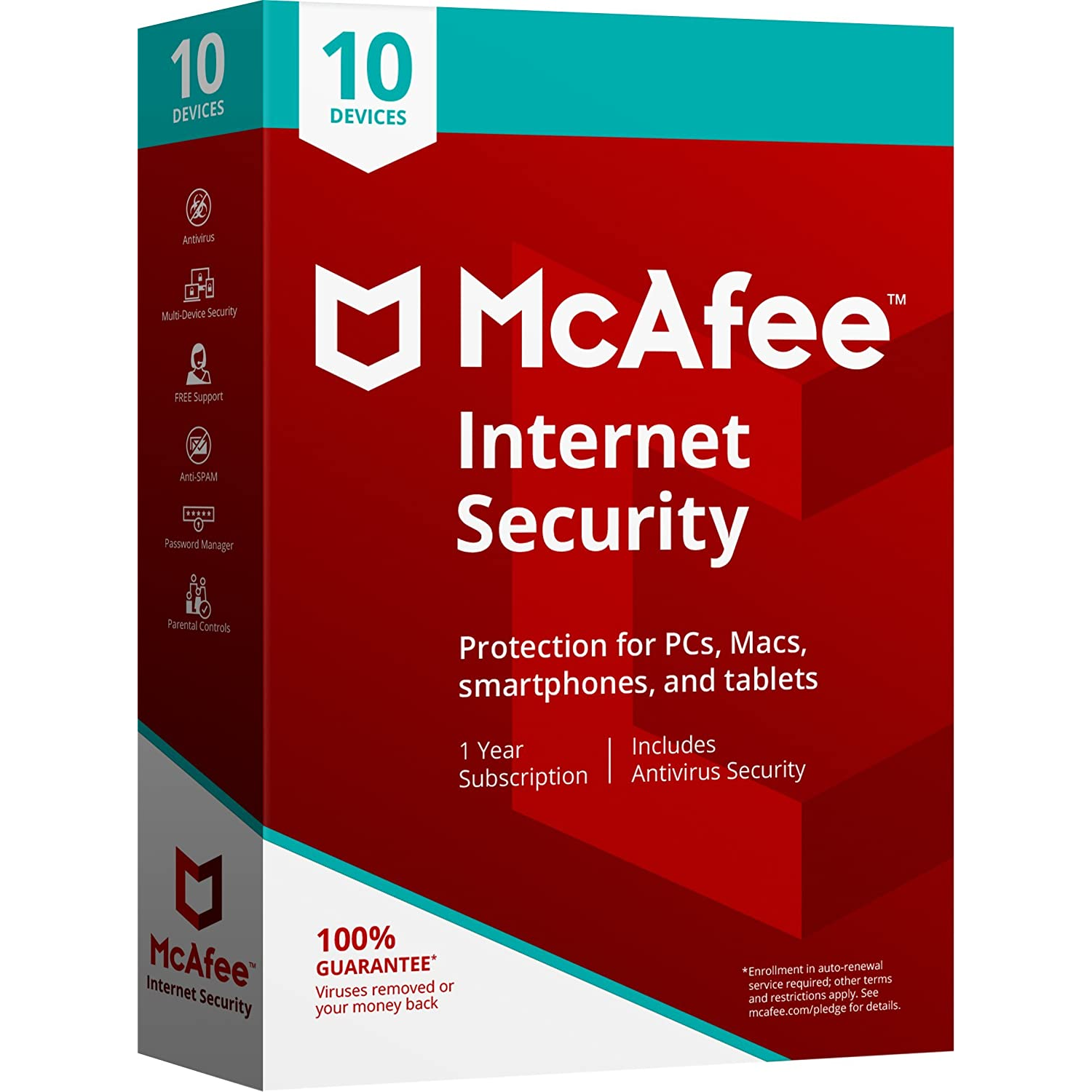 McAfee Internet Security - 10 eszköz / 1 év MIS00IEUXRAP6 elektronikus licensz