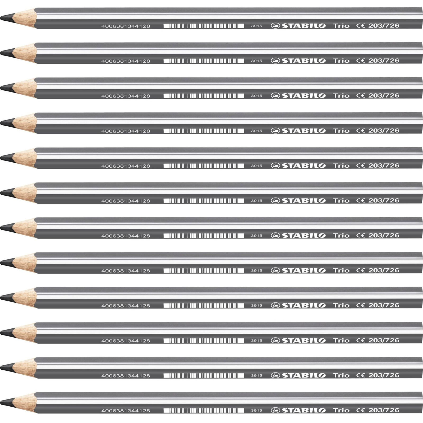 STABILO Trio vastag - 12 db-os kiszerelés - szürke (4006381344135)