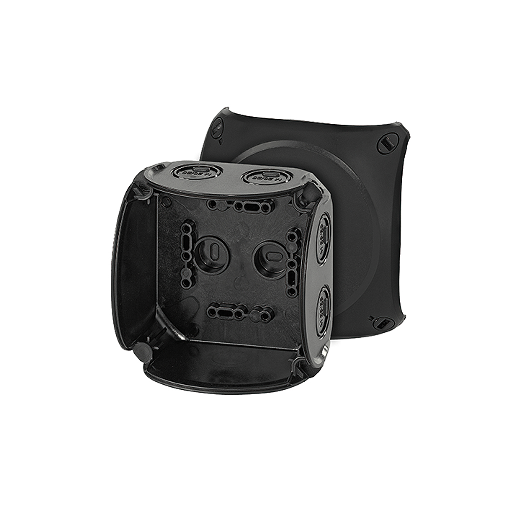 Hensel KF 0400 B fekete időjárásálló kábelösszekötő doboz (KF 0400 B)