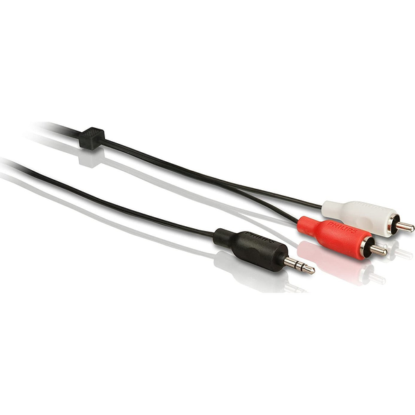 Philips SWA2520W/10 аудио кабел 3 м 3.5mm 2 x RCA Черен