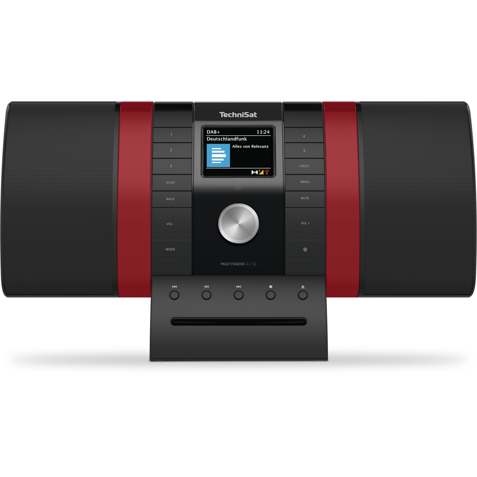 Technisat Multyradio 4.0 SE Rádió - Fekete/Piros (0002/3983)