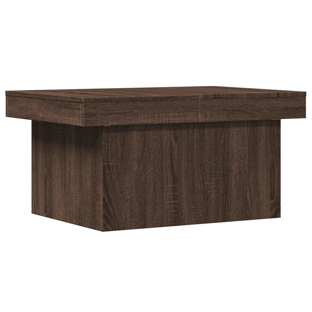 barna tölgy fatermék dohányzóasztal 100x55x40 cm (840876)
