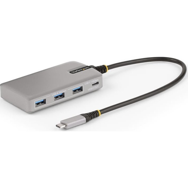 StarTech.com HB31C3A1CDPPD3 interface hub USB 3.2 Gen 2 (3.1 Gen 2) Type-C 10000 Mbit/s Sølv