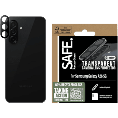 PanzerGlass SARRITRG38541 Skærm og -bagsidebeskytter til mobiltelefon Beskyttelse af kameralinsen Samsung 1 stk