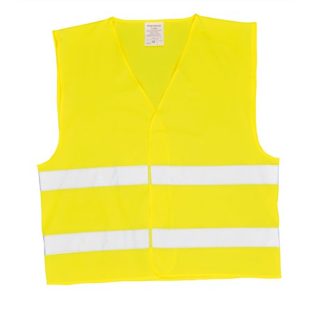 Láthatósági 2 csíkos EU szabvány jelzőmellény - L/XL (C474YERL/XL)