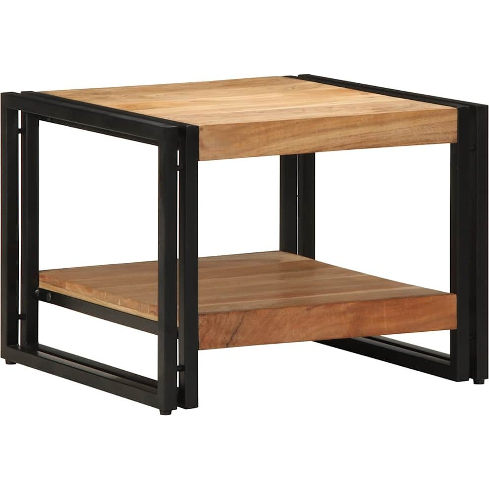 tömör akácfa dohányzóasztal 50x50x38 cm (4102722)