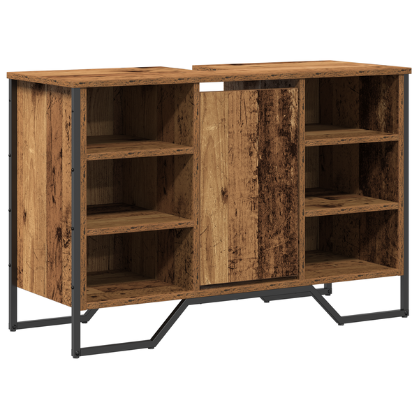 Fürdőszobai Mosdószekrény Régi Fa 91x35x60 cm Felületkezelt Fa