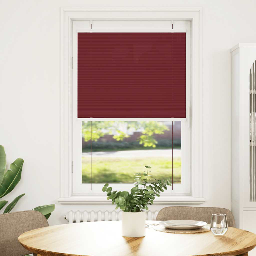 pliszírozott redőny Bordeaux piros 75x150 cm Szövetszélesség (4015240)