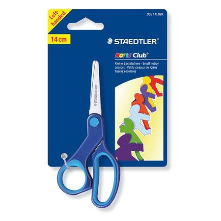 STAEDTLER "Noris Club" iskolai balkezes olló 14 cm kék (TS96514LNBK)
