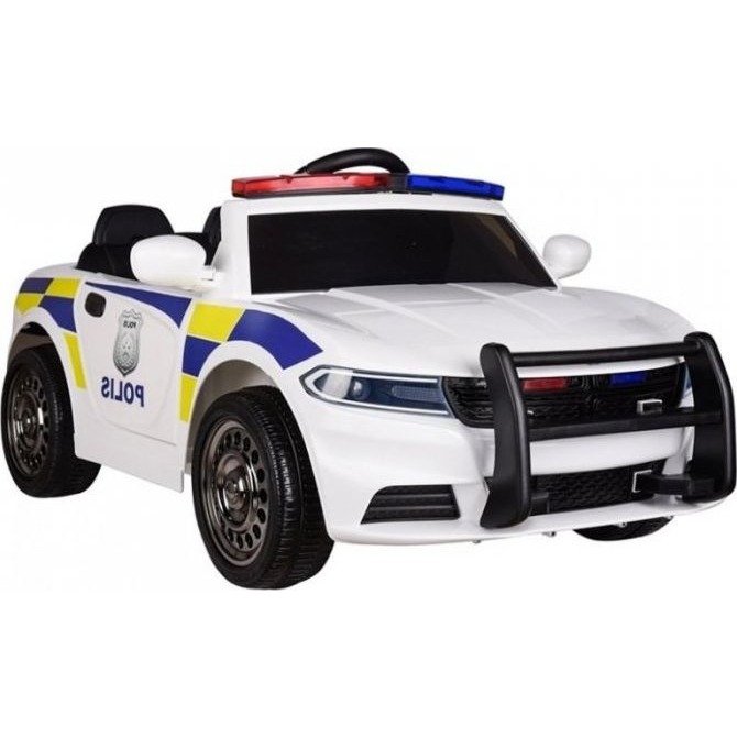 Lean Cars Elektromos Rendőrségi Autó Fehér (3772)