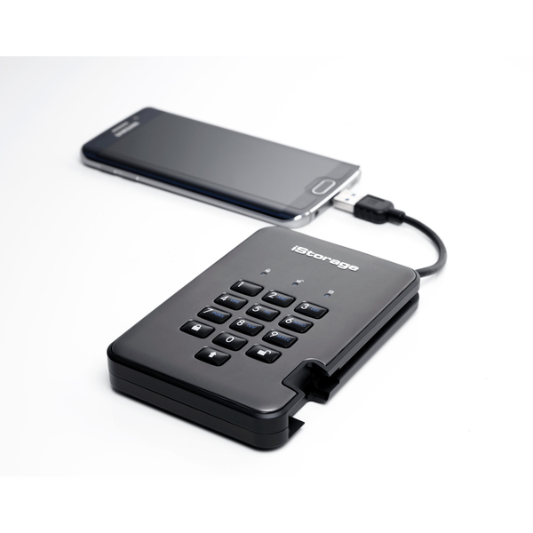 iStorage diskAshur PRO2 1 TB USB Type-A 3.2 Gen 1 (3.1 Gen 1) Zwart