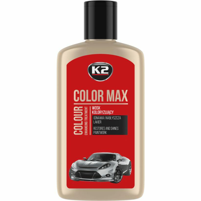 Autószínező Viasz Color Max K2 250ml - Piros (K020RED)
