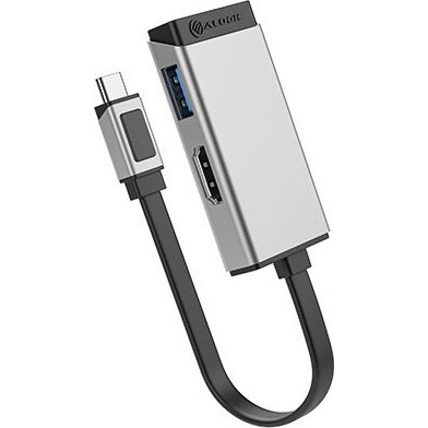 ALOGIC ULCHDA-SGR USB grafische adapter 4096 x 2160 Pixels Zwart, Zilver