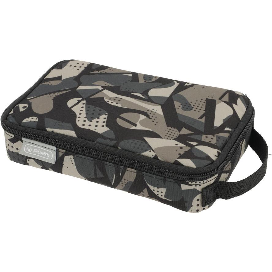 Herlitz Faulenzer 2 Go CamoGrey egyrekeszes tolltartó - Mintás (50046515)