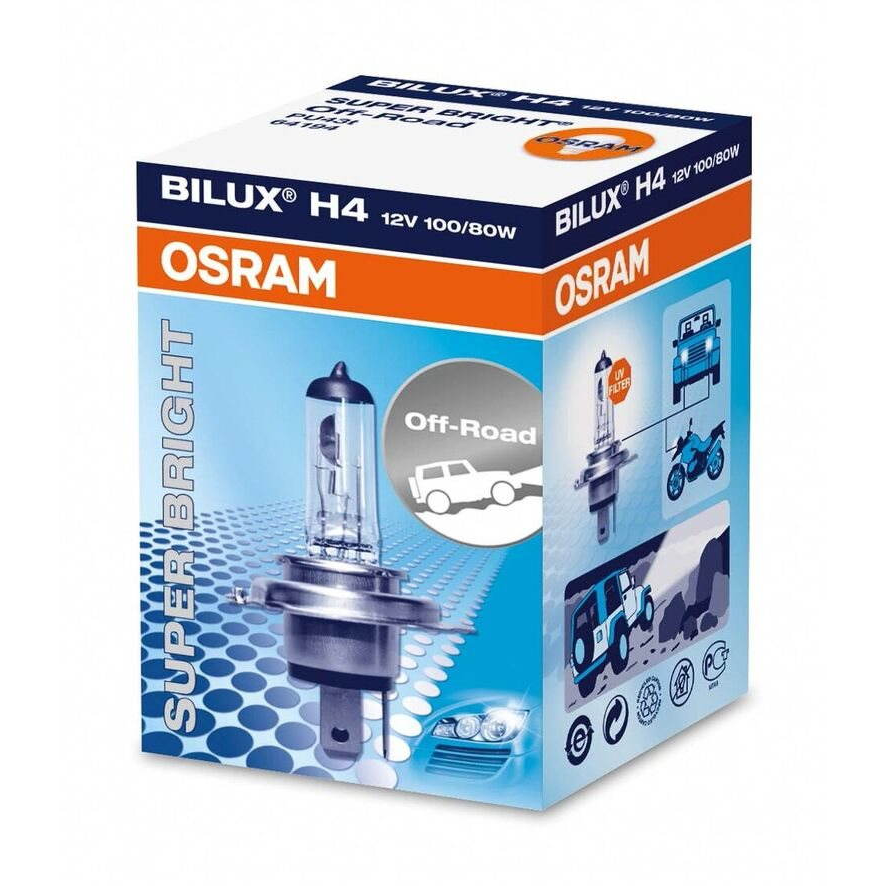 OSRAM Super Bright Premium, 12V, 100W, P43t (62204SBP)