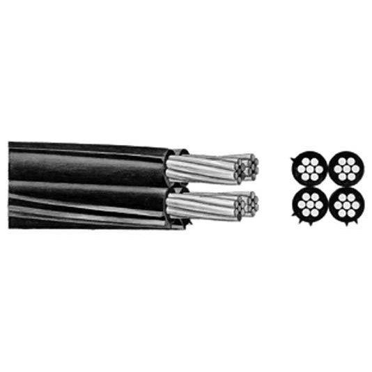 Tele-Fonika Przewód samonośny ASXSN 4x50 1KV 1m G-011335