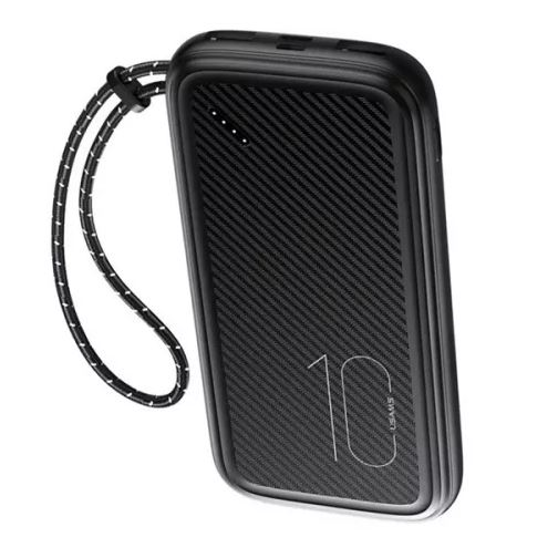 Usams CD150 Power Bank 10000mAh fekete (10KCD15001) (10KCD15001)