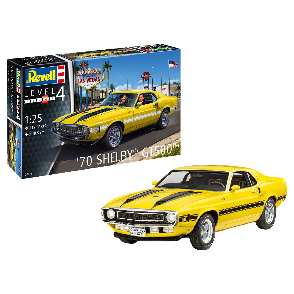 Revell 07729 '70 Shelby Mustang GT500 Műanyag makett 1:25 (07729)