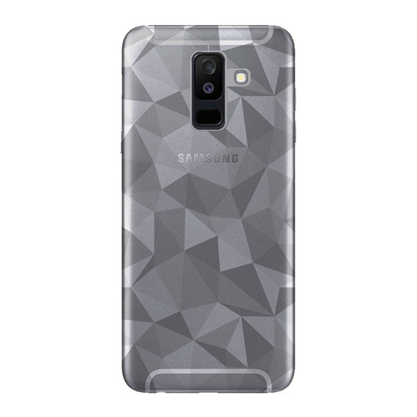 Szilikon telefonvédő (3D, gyémánt minta) ÁTLÁTSZÓ [Samsung Galaxy A6+ (2018) SM-A605F] (5996457767205)
