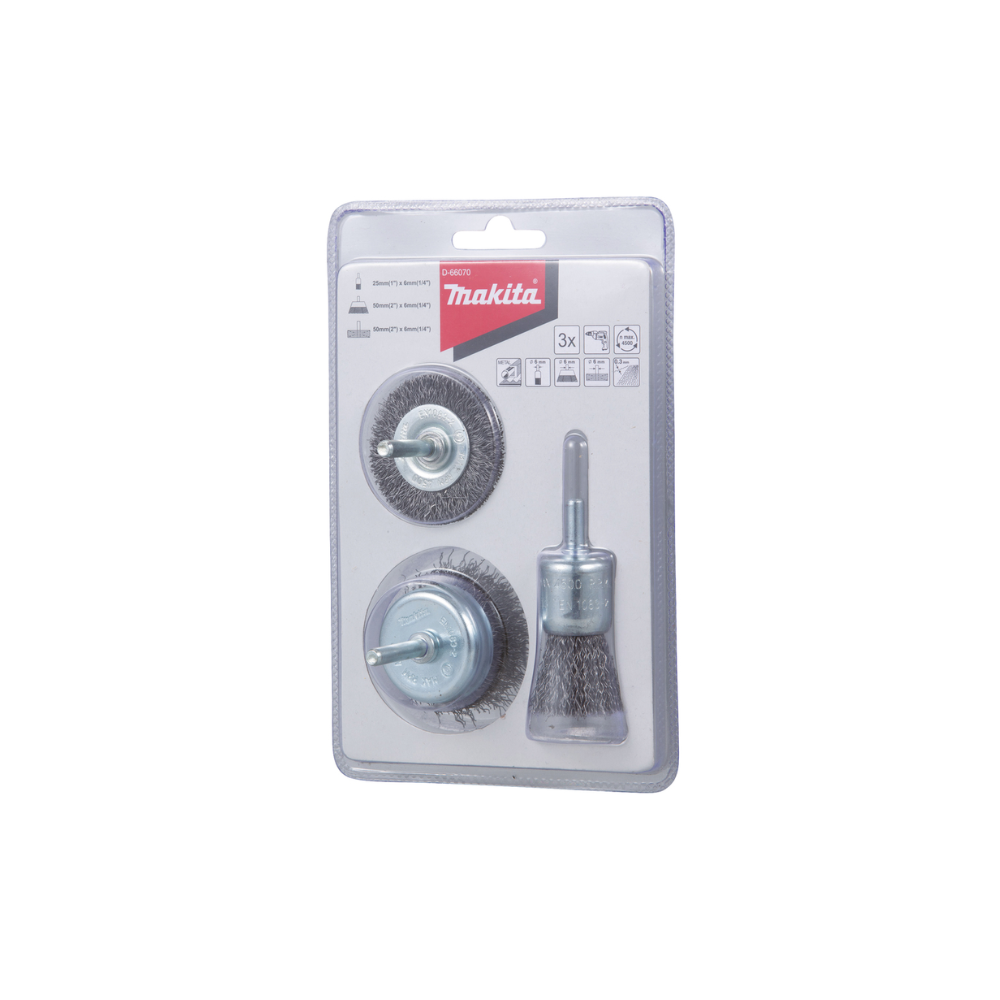 Makita D-66070 Acélkefe készlet (3 db / csomag) (D-66070)
