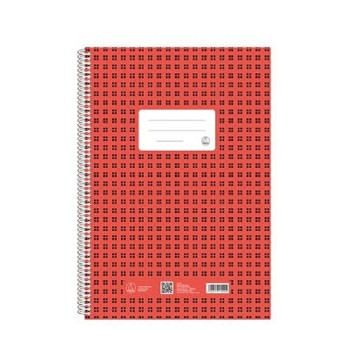Fűzfői Novum 80 lapos A4 négyzetrácsos spirálfüzet (80870000FG)