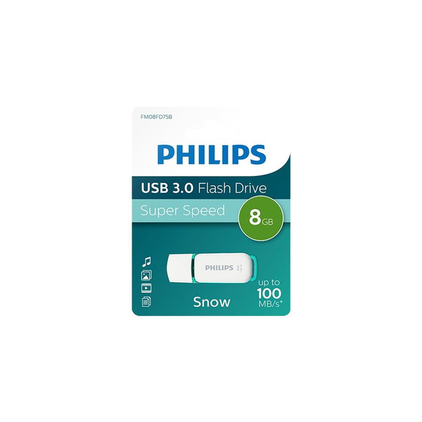 Philips FM08FD75B unità flash USB 8 GB USB tipo A 3.2 Gen 1 (3.1 Gen 1) Turchese, Bianco