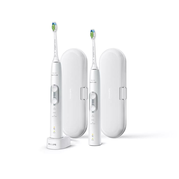 Philips Sonicare HX6877/34 elektrický zubní kartáček Dospělý Stříbrná, Bílá