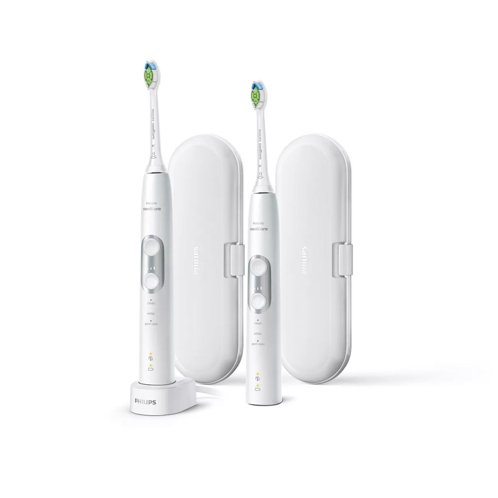 Philips Sonicare HX6877/34 elektomos fogkefe Felnőtt Szonikus fogkefe Ezüst, Fehér (HX6877/34)