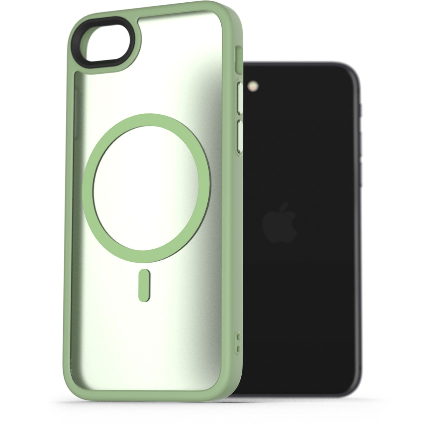 AlzaGuard Matte iPhone 7/8/SE (2020)/SE (2022) Magsafe zöld tok (AGD-PCMM56E)