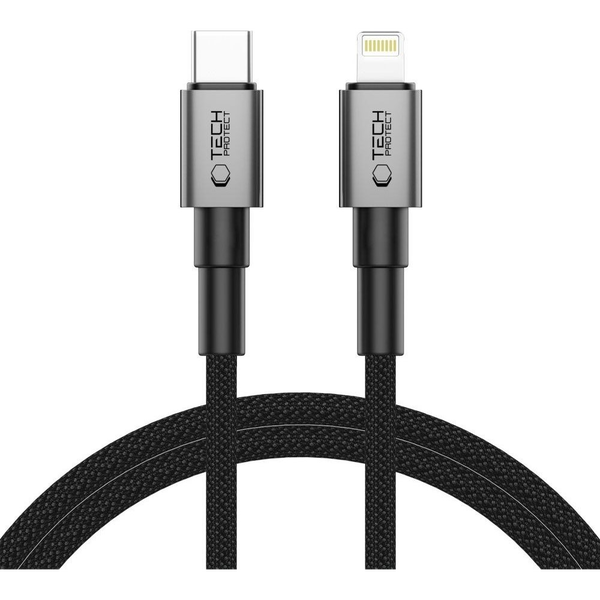 Kabel Tech-protect USB typ C - USB typ C 1 m šedý