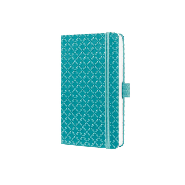 SIGEL "Jolie" 95x150 mm редована 174 страници изключителна тюркоазена тетрадка с твърди корици