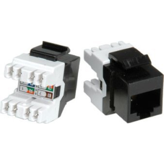 ROLINE Keystone kat.5e RJ45, netienený UTP, čierny