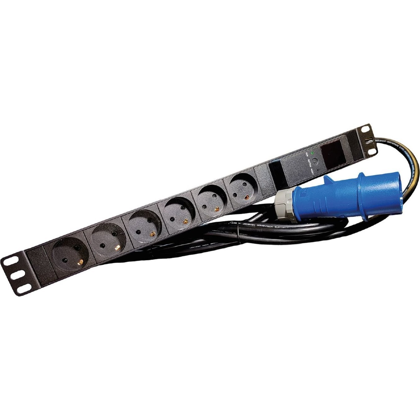 Lanview LVR261876D áramelosztó egység (PDU) 6 AC kimenet(ek) 1U Fekete (LVR261876D)