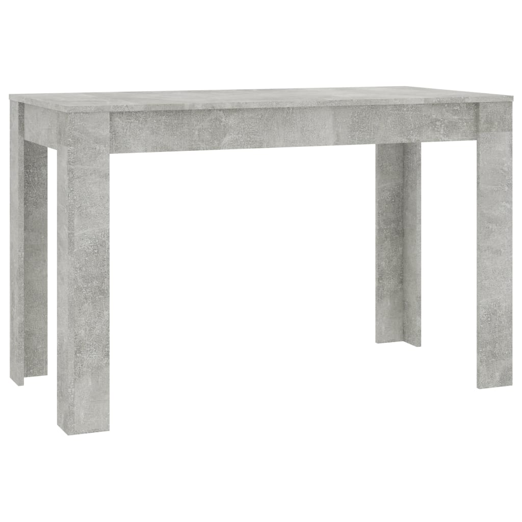 betonszürke forgácslap étkezőasztal 120 x 60 x 76 cm (800436)