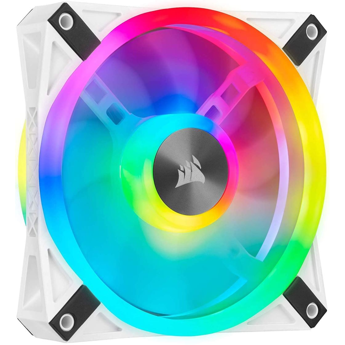 Corsair iCUE QL120 RGB 120mm PWM ház hűtő ventilátor fehér (CO-9050103-WW) (CO-9050103-WW)