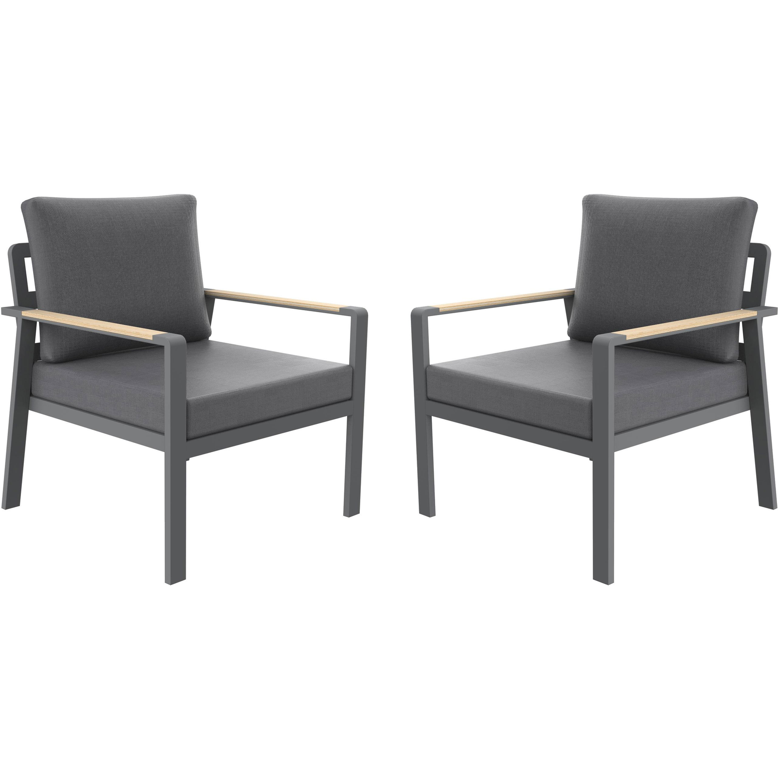 ROJAPLAST Sibiu Duo kerti karosszék, alumínium, 2 db (614261A-2S)