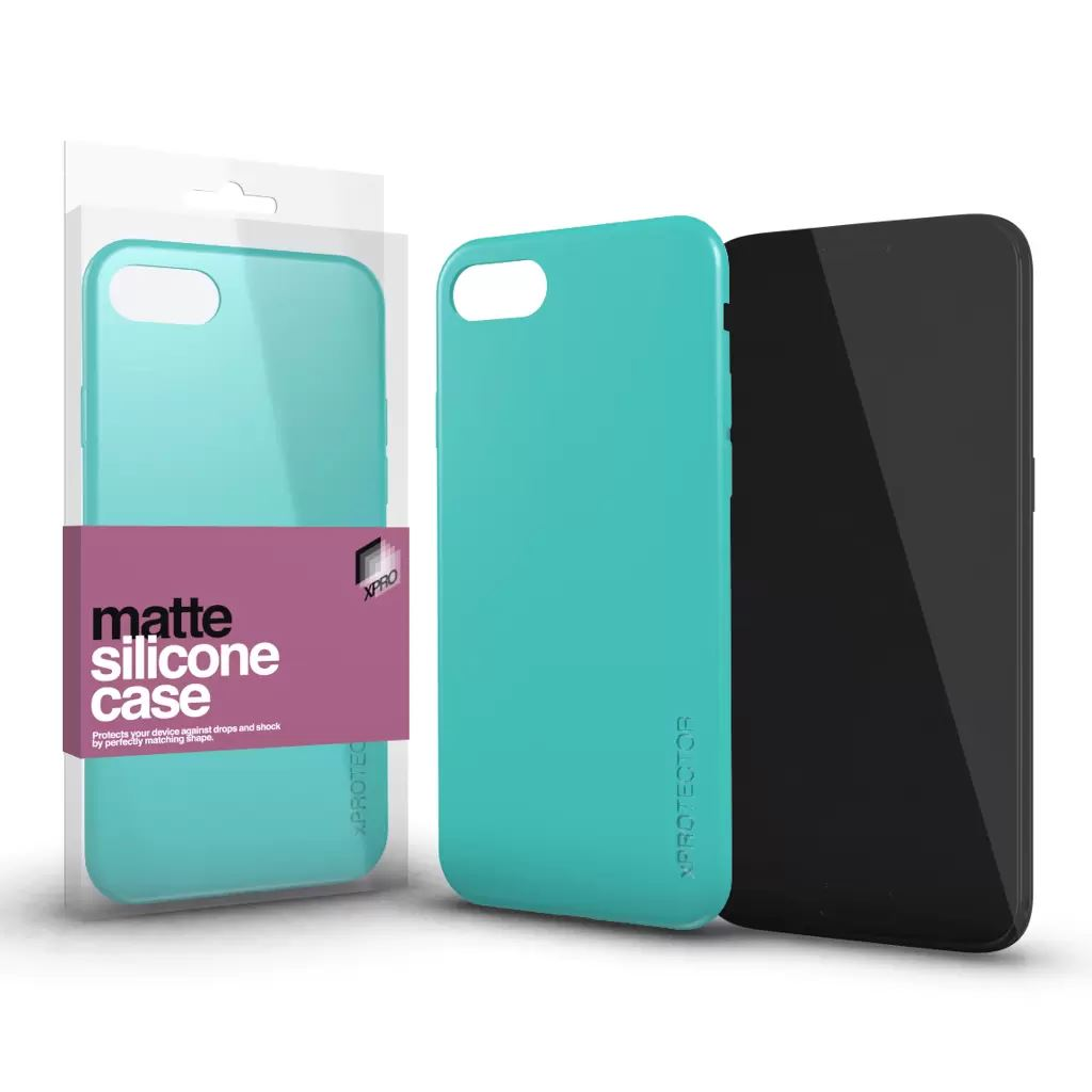 Xpro Szilikon matte tok ultra vékony Samsung A22 4G készülékhez, mentazöld (124323) (XP124323)