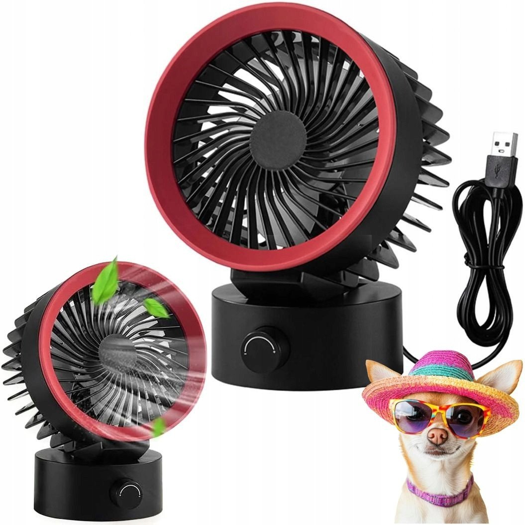 Utángyártott USB Asztali Ventilátor , fekete (LLD-F87U) (LLD-F87U)